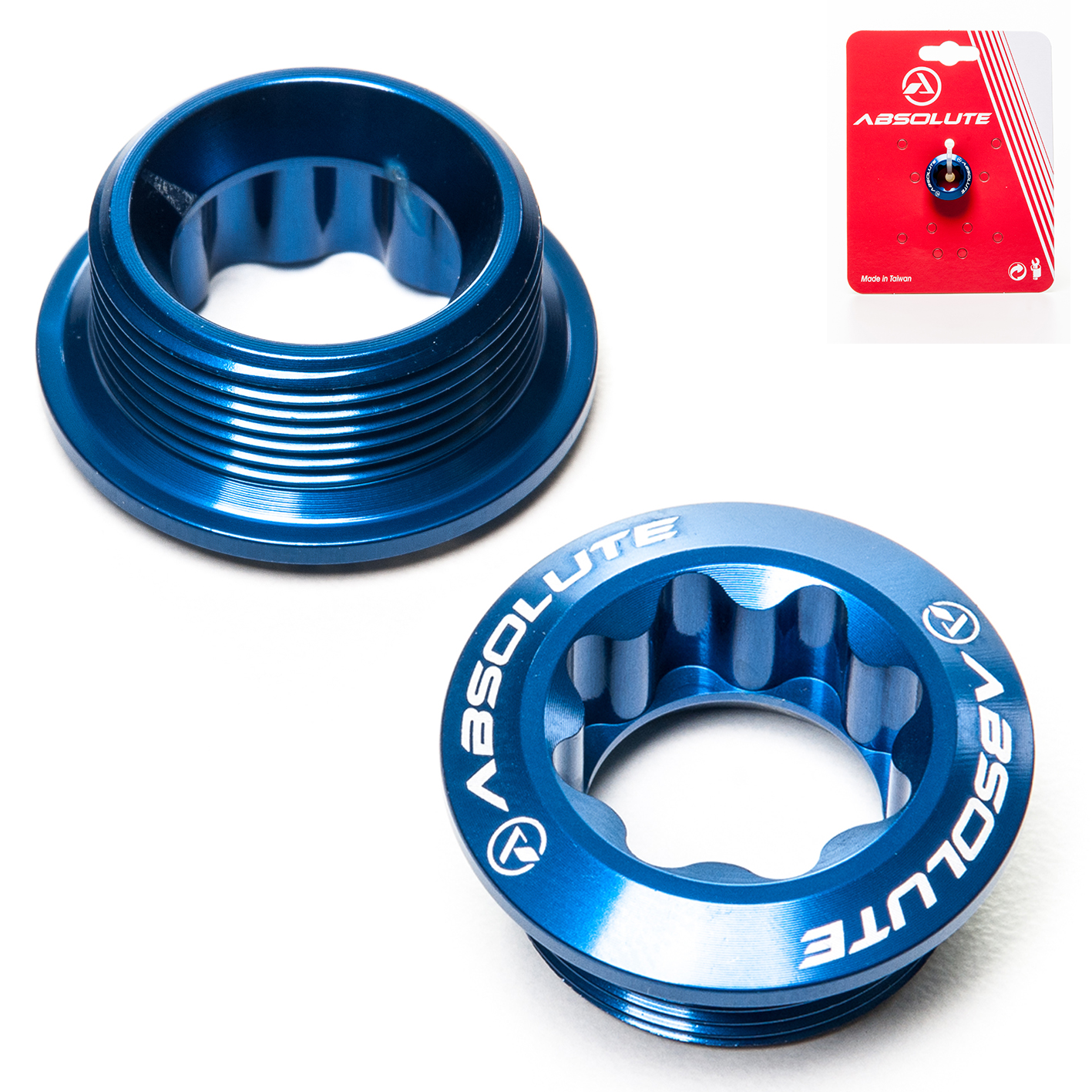 TAMPA PEDIVELA M20 ABSOLUTE AZUL PARA SHIMANO