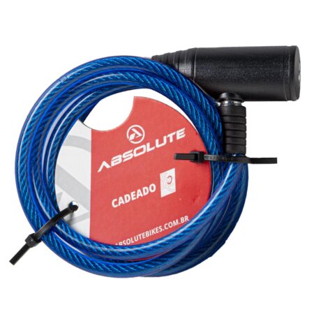 CADEADO CHAVE ESPIRAL 1000X6MM ACO 