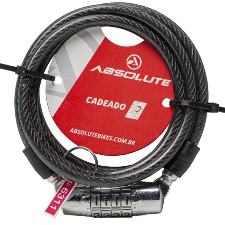 CADEADO SEGREDO ESPIRAL 1000X6MM ACO 
