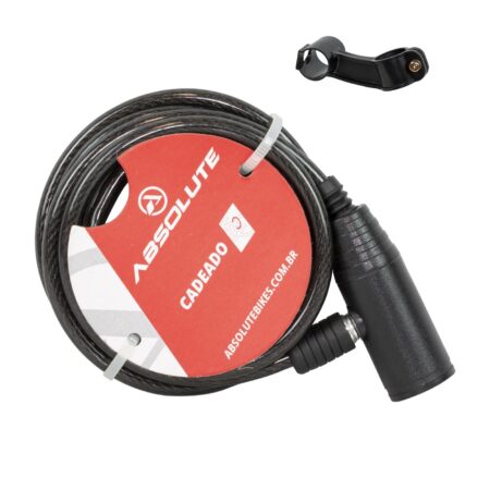 CADEADO CHAVE ESPIRAL 1500X6MM ACO 