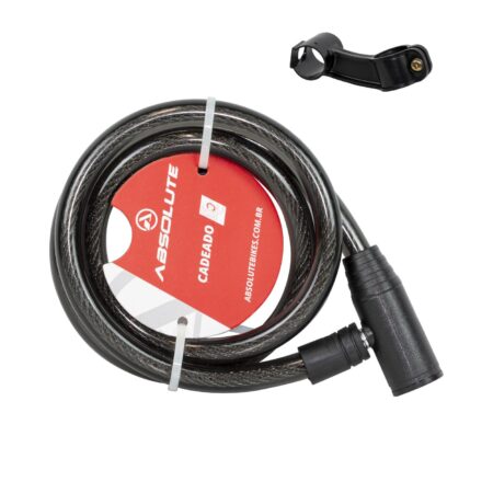 CADEADO CHAVE ESPIRAL 1000X12MM ACO/ALM 