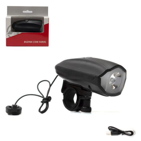 BUZINA C/FAROL 2 SONS 1 WATT USB 
