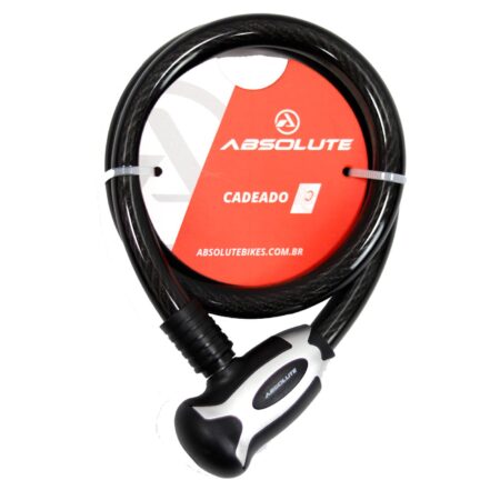 CADEADO CHAVE ESPIRAL 800X15MM ACO 
